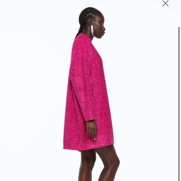 H&M Hot Pink Oversized Tunic - Picture 2 of 10